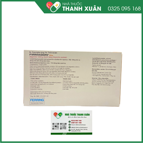 Firmagon 120mg - Thuốc điều trị ung thư tuyến tiền liệt